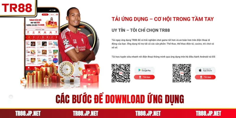 Các bước để download ứng dụng