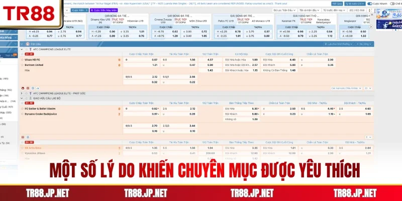Một số lý do khiến chuyên mục được yêu thích